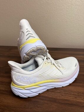 Hoka Women's Cream & Yellow Lightweight Running Sneakers